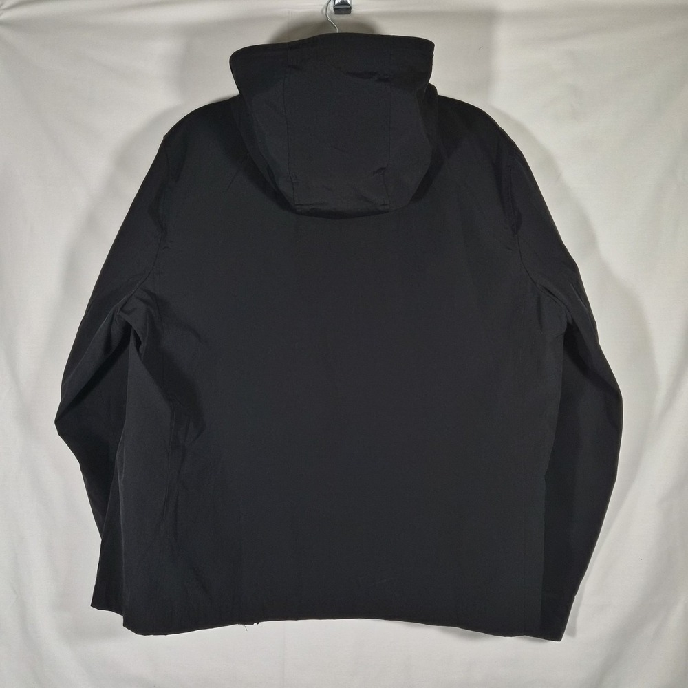 Levi's Mens Large Black Hooded Rain Jacket Lightweight Windbreaker Full Zip... - Picture 8 of 10